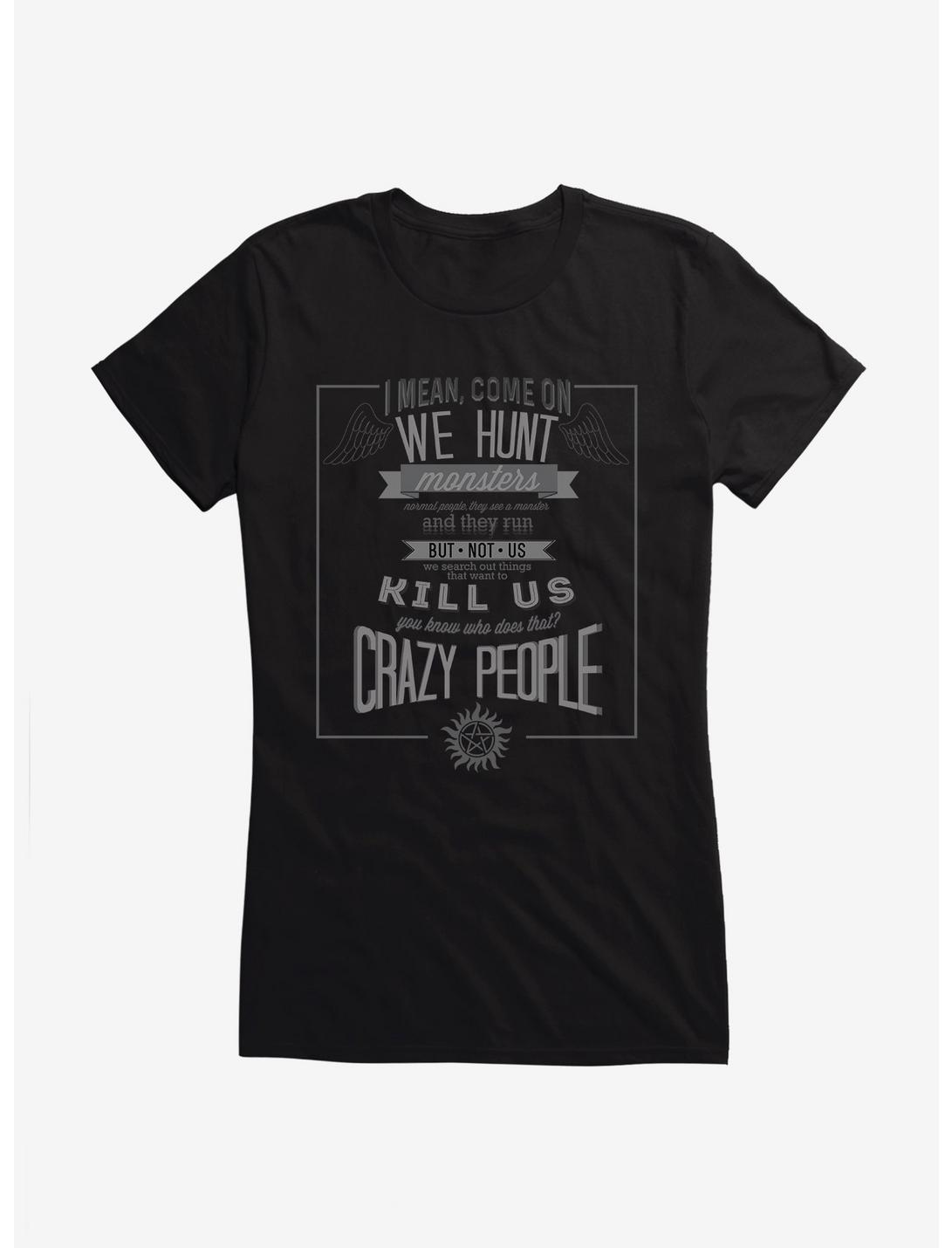Supernatural We Hunt Monsters Girl's T-Shirt