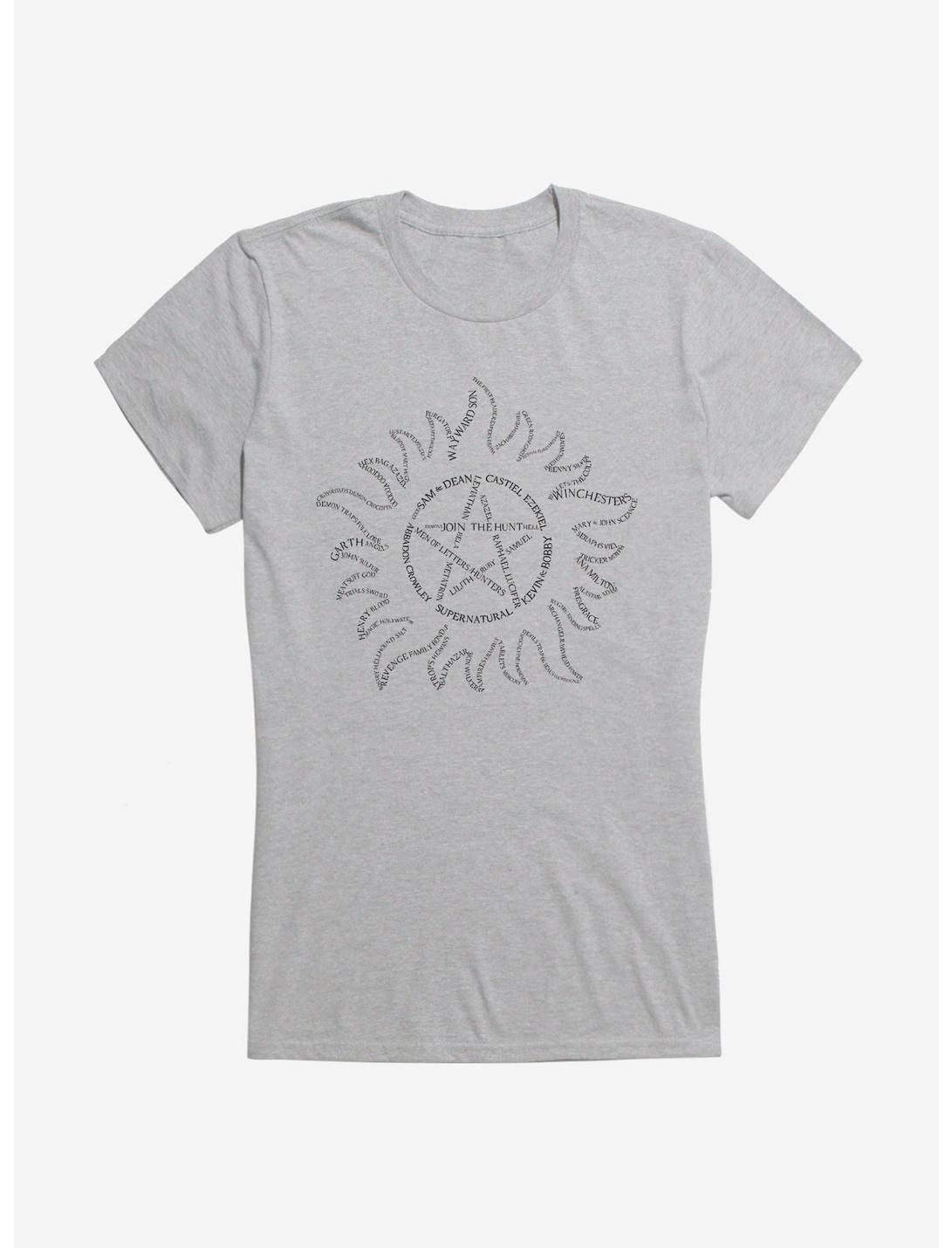 Supernatural Devil's Trap Typography Girls T-Shirt