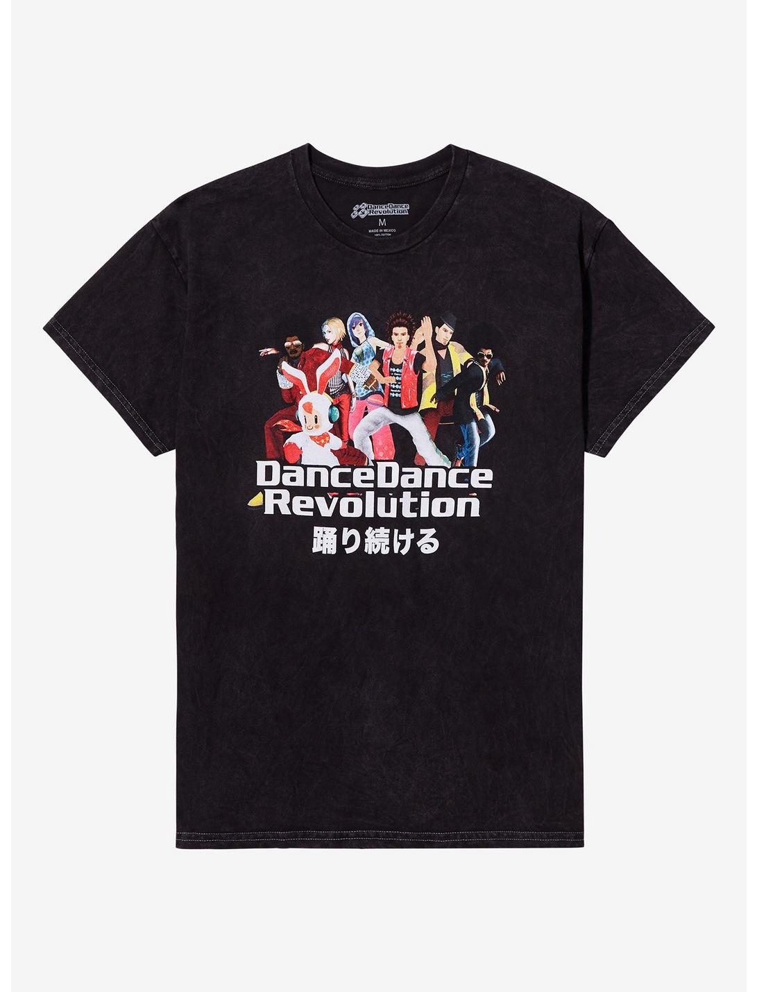 Dance Dance Revolution Group Dark Wash T-Shirt