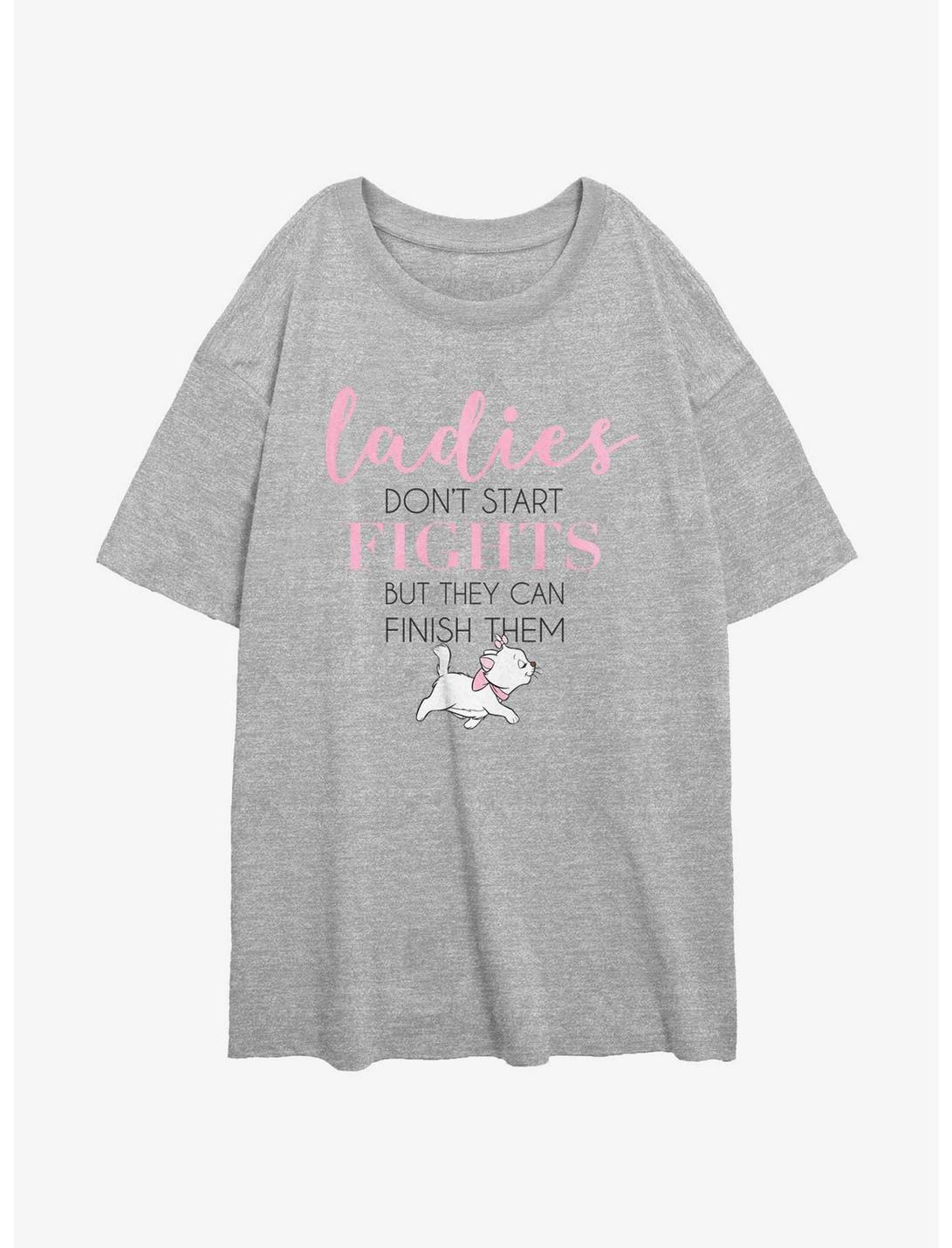 Disney The AristoCats Ladies Don't Start Fights Girls Oversized T-Shirt