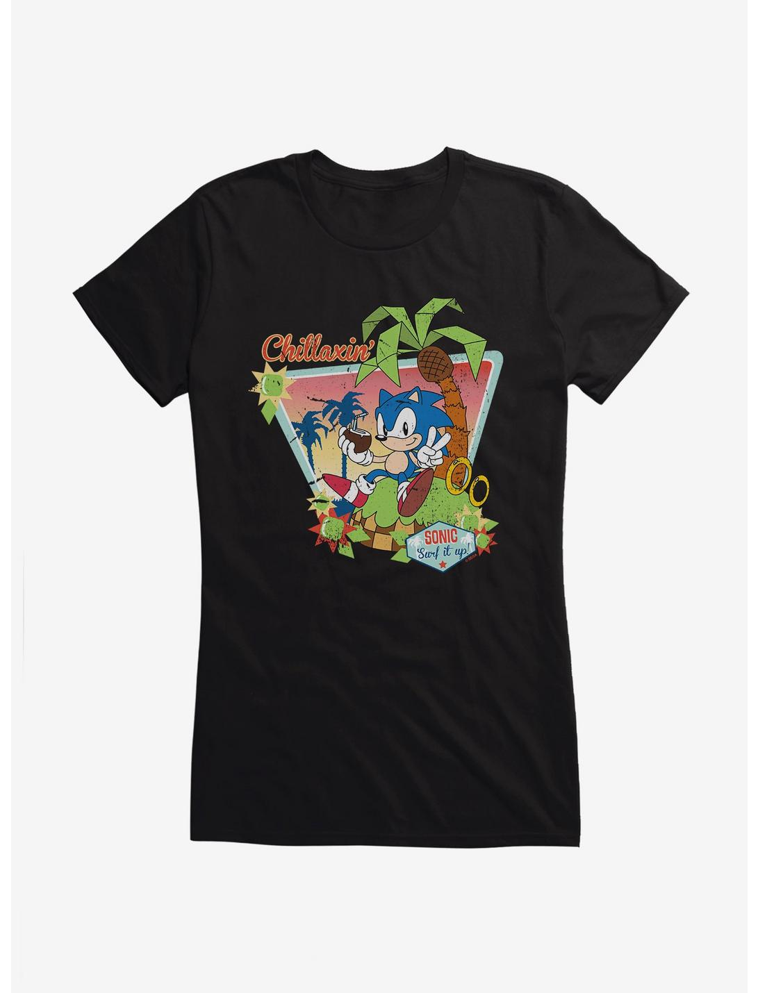 Sonic The Hedgehog Chillaxin Summer Girls T-Shirt