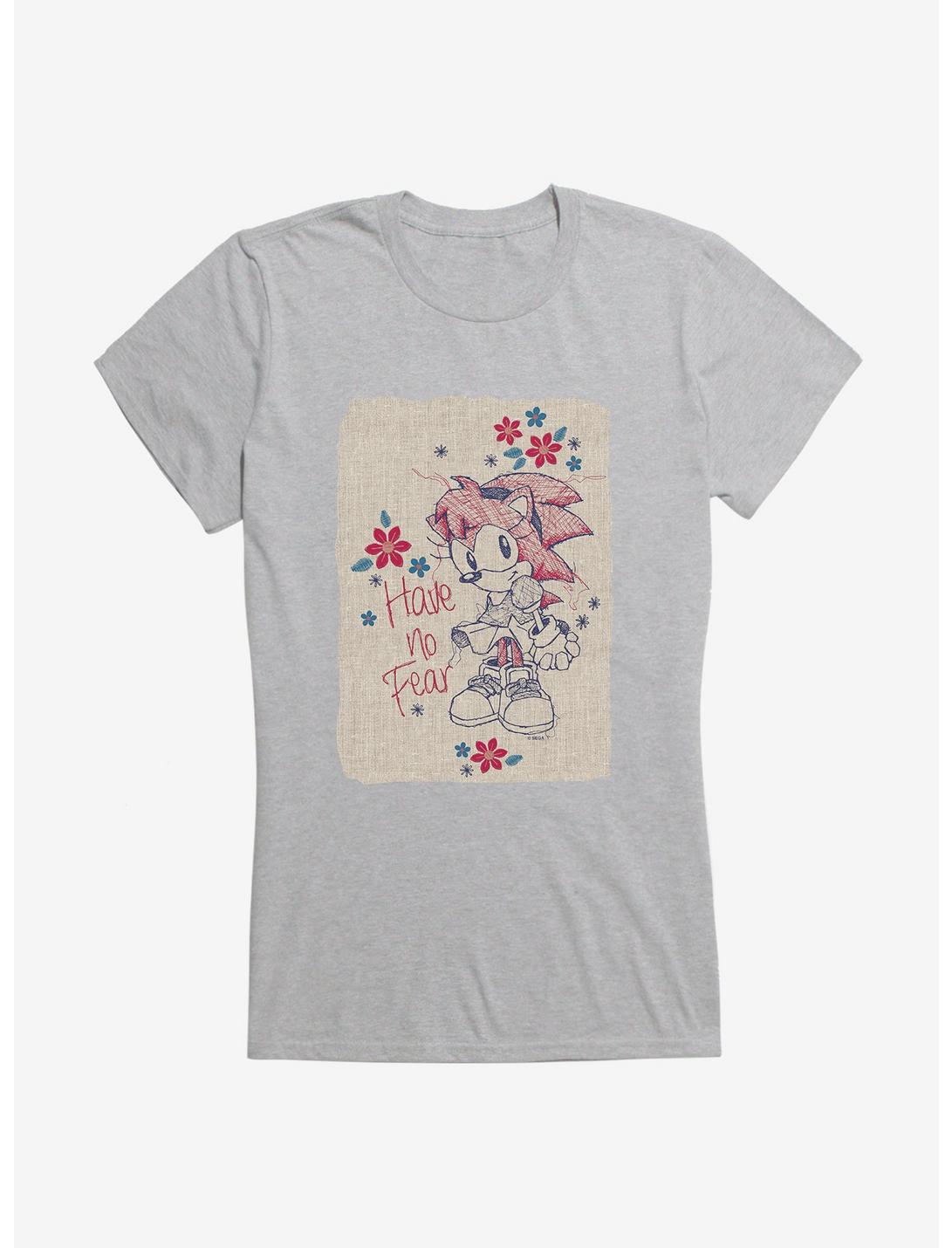 T-shirt Fille Sonic The Hedgehog Classique Amy Sans Peur