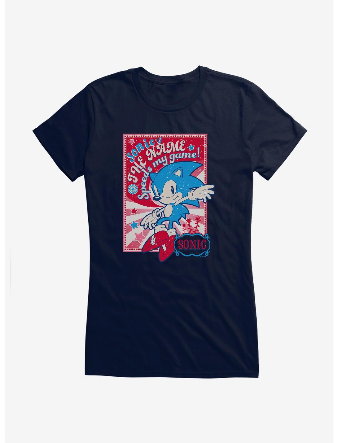 Sonic The Hedgehog Sonic's The Name Girls T-Shirt