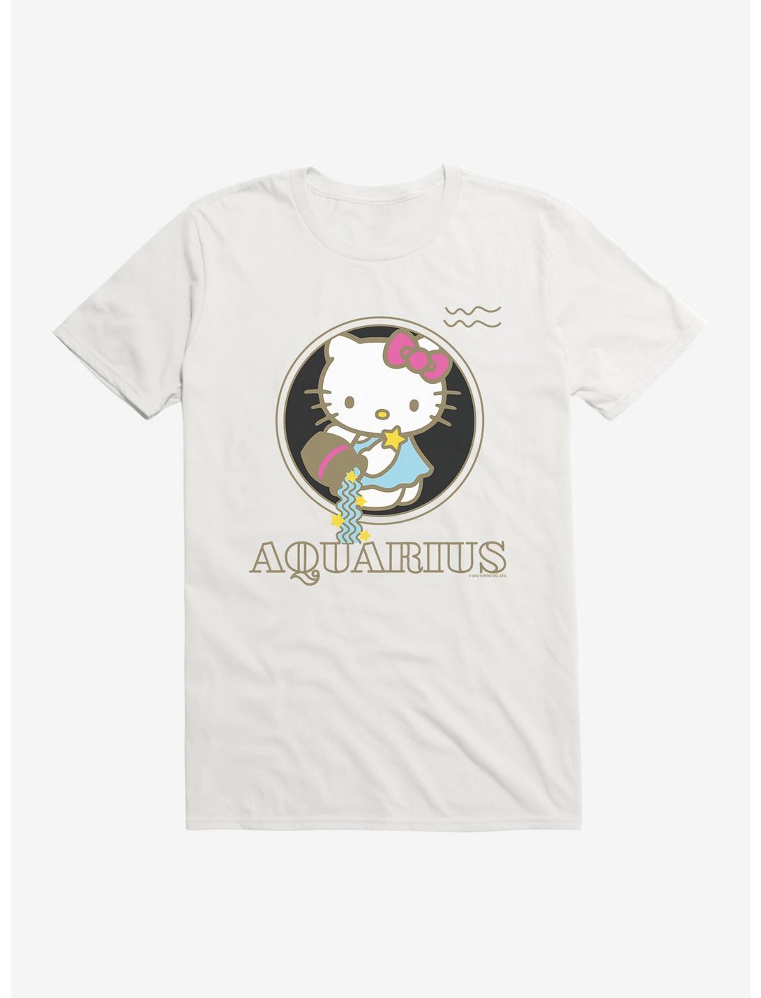 Hello Kitty Star Sign Aquarius Stencil T-Shirt