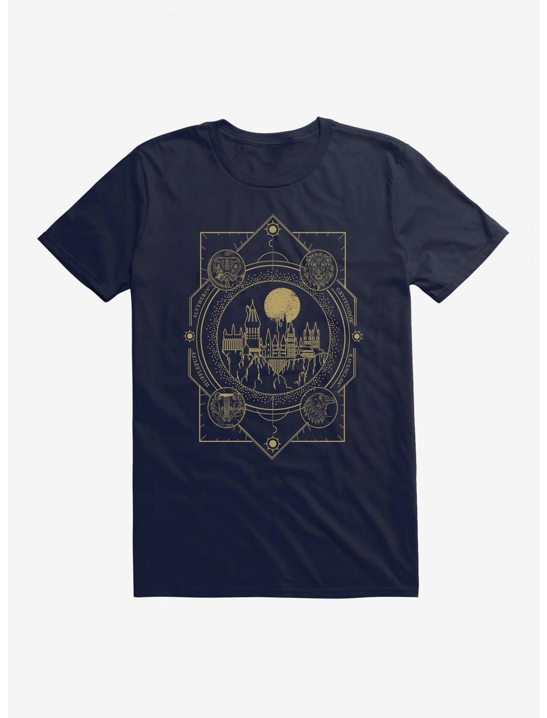 Harry Potter Hogwarts Gold Celestial T-Shirt