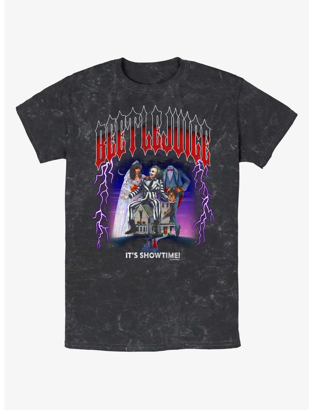 Beetlejuice Metal Lightning Mineral Wash T-Shirt