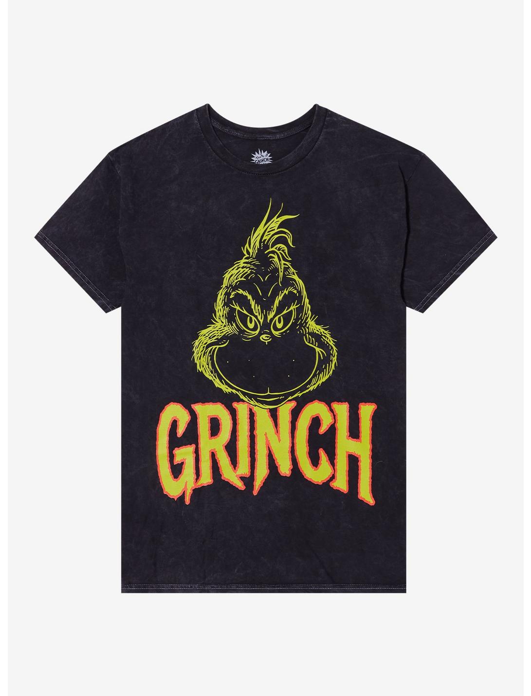 Dr. Seuss How The Grinch Stole Christmas! Name Double-Sided Mineral Wash T-Shirt