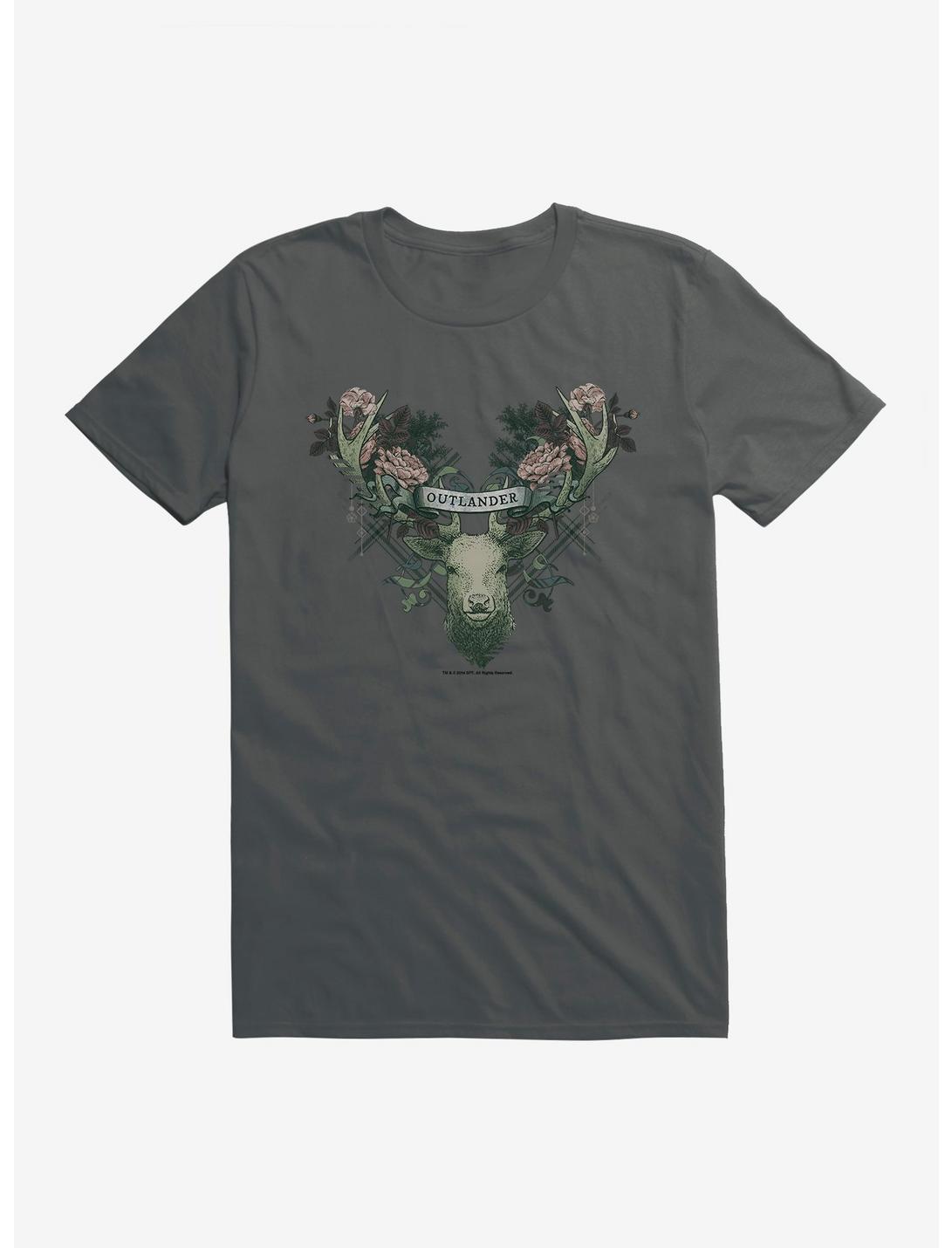 T-shirt Outlander cerf fleuri