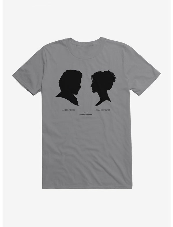 Outlander Claire and Jamie Silhouette T-Shirt