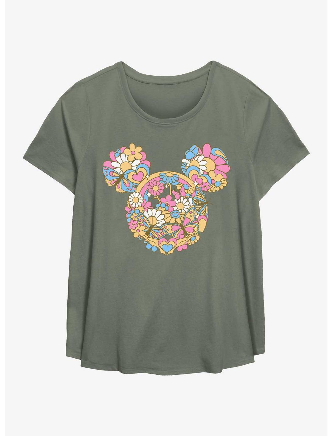 Disney Mickey Mouse Groovy Mickey Head Girls T-Shirt Plus Size