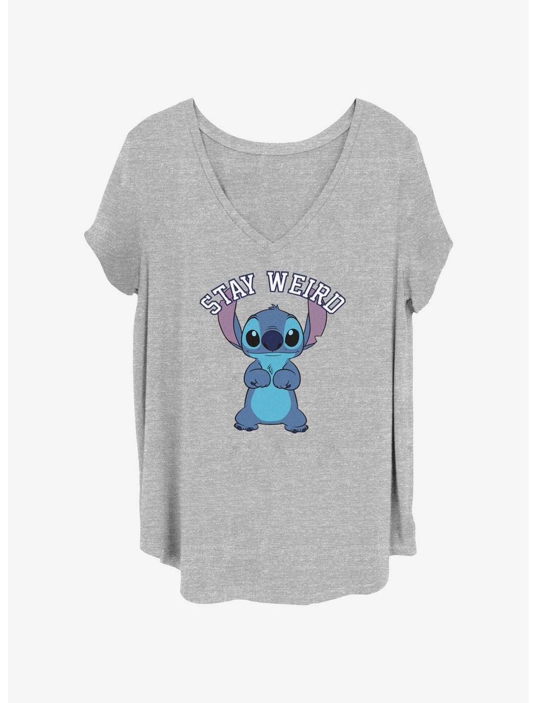 T-shirt Fille Disney Lilo & Stitch Stay Weird Forever Grande Taille
