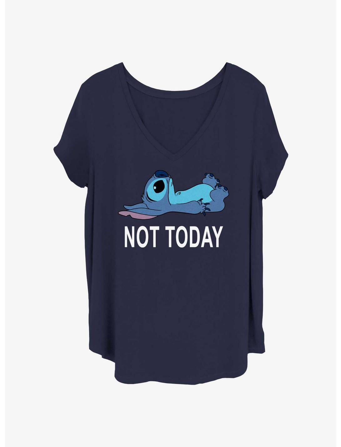 T-shirt fille grande taille Disney Lilo & Stitch « Pas aujourd'hui »