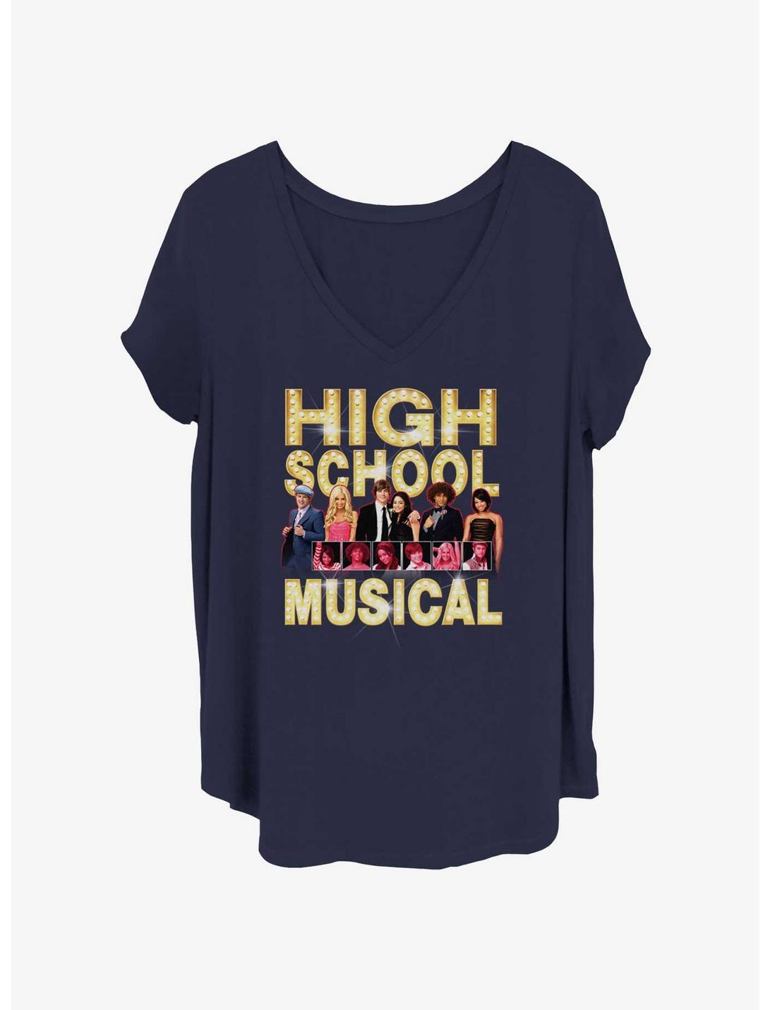 Disney High School Musical Boxes Group Cast Girls T-Shirt Plus Size
