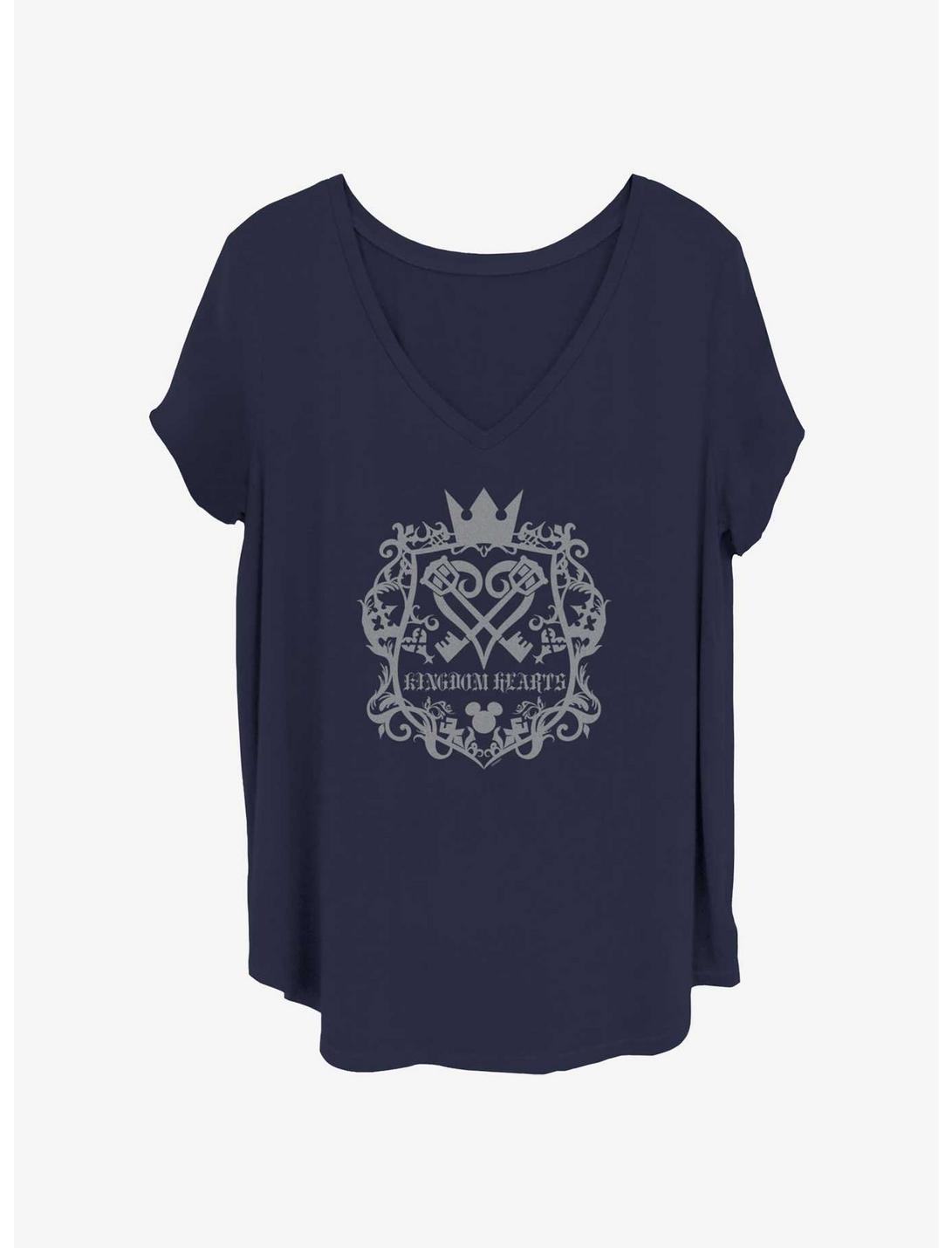 Disney Kingdom Hearts Crest Girls T-Shirt Plus Size