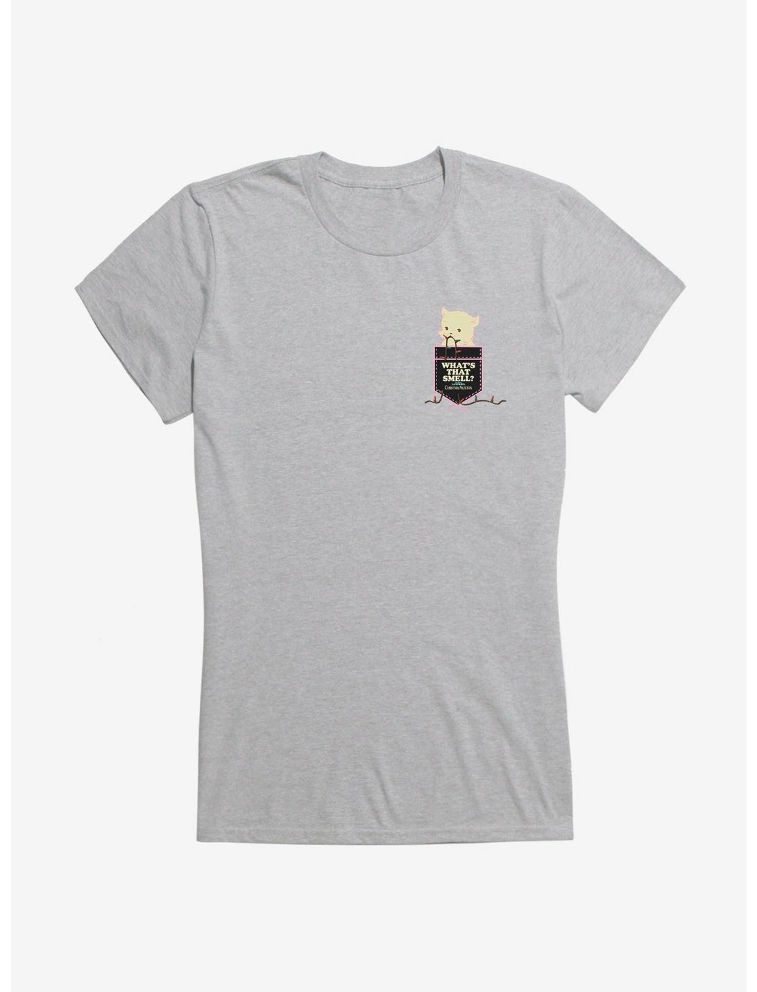 T-shirt Fille avec Fausse Poche Noël : "Qu'est-ce que ça sent ?"