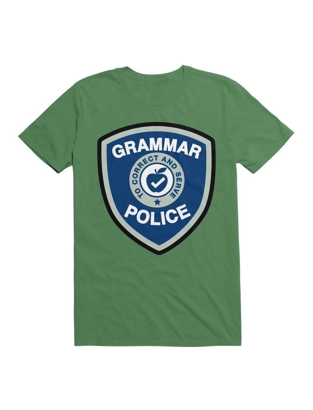T-shirt humoristique "Badge de la Police de la Grammaire"