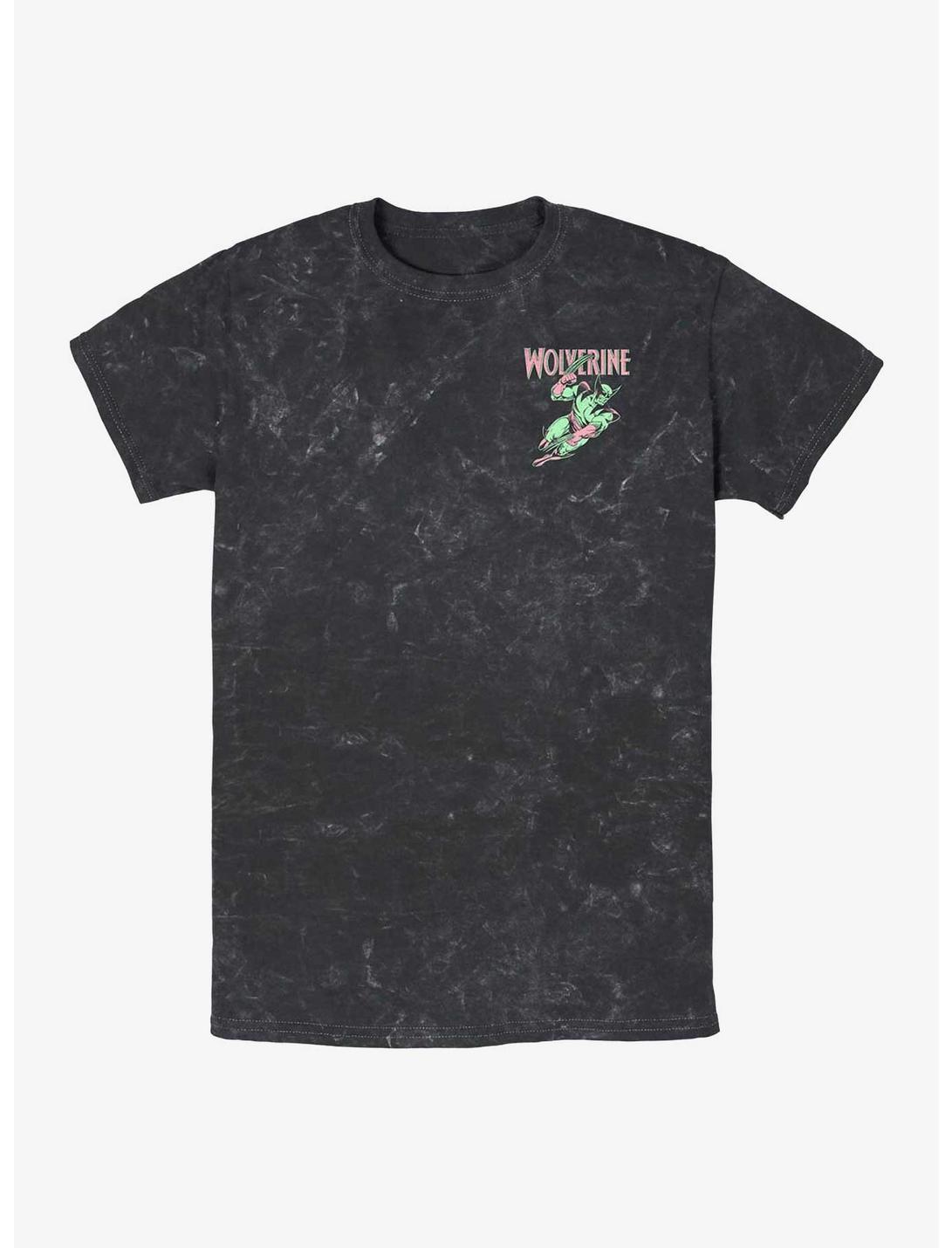 T-shirt Wolverine X-Men Marvel délavage minéral