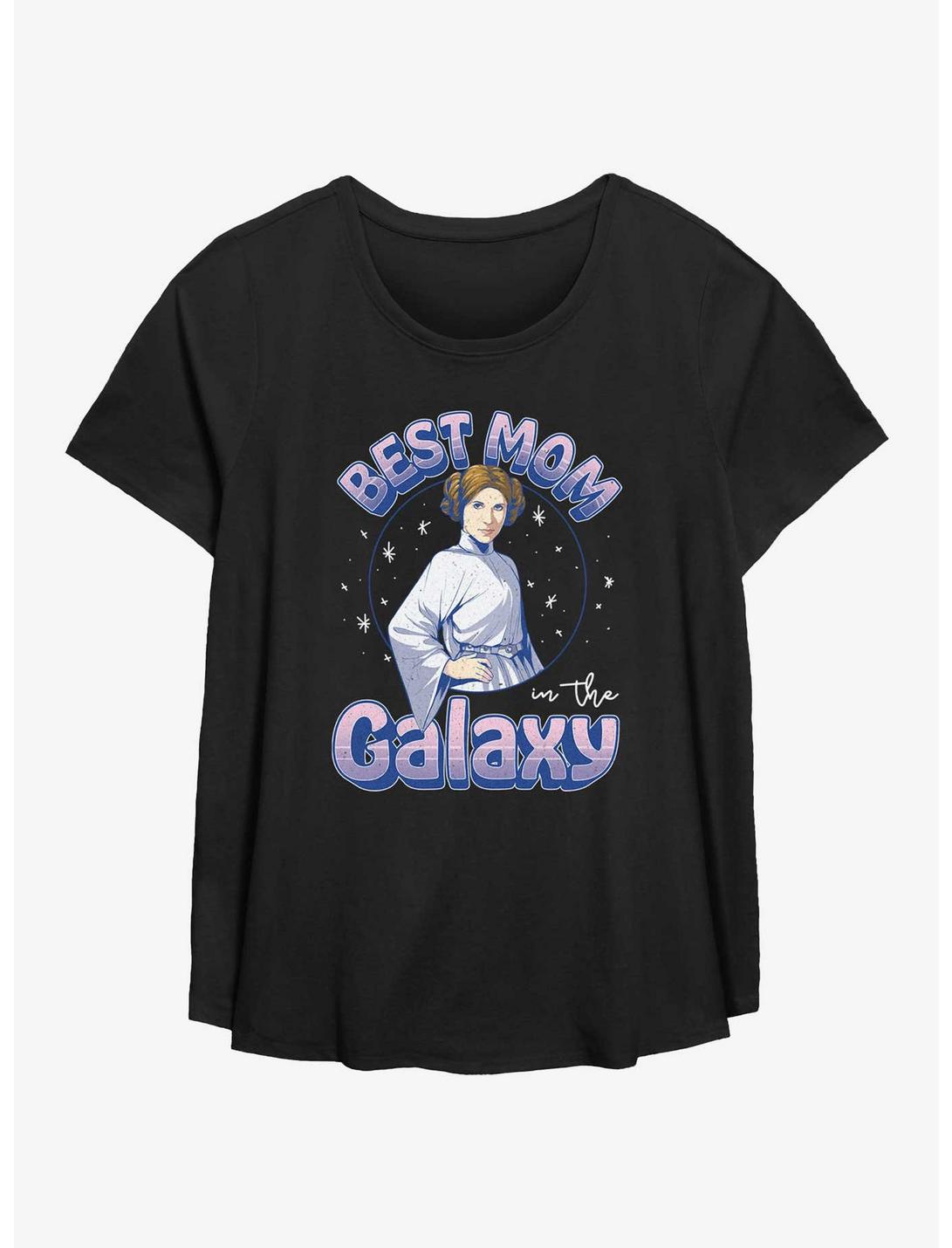 T-shirt Fille Star Wars Princesse Leia Meilleure Maman de la Galaxie Grande Taille