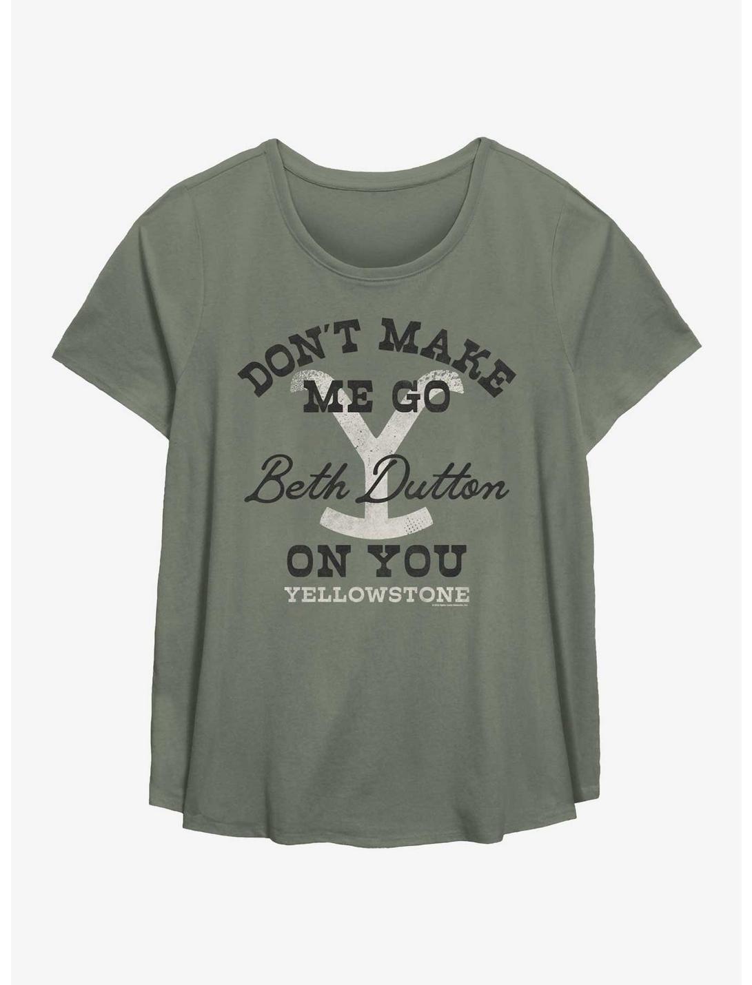 Yellowstone Don?t Make Me Girls T-Shirt Plus Size