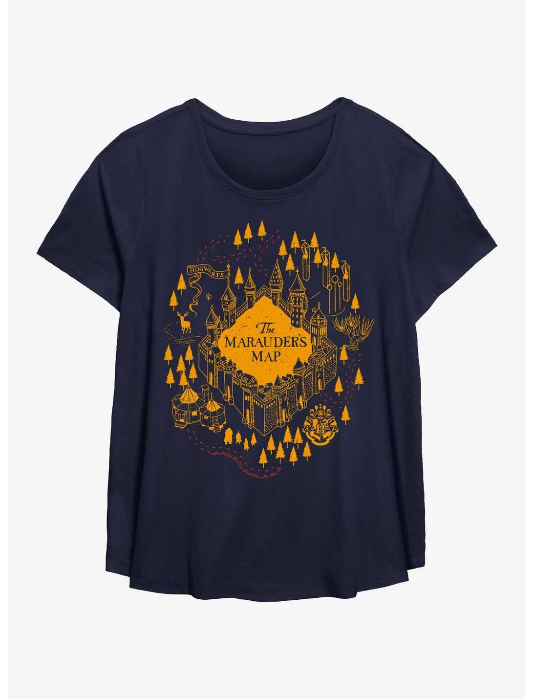 Harry Potter Beyond Marauders Map Girls T-Shirt Plus Size