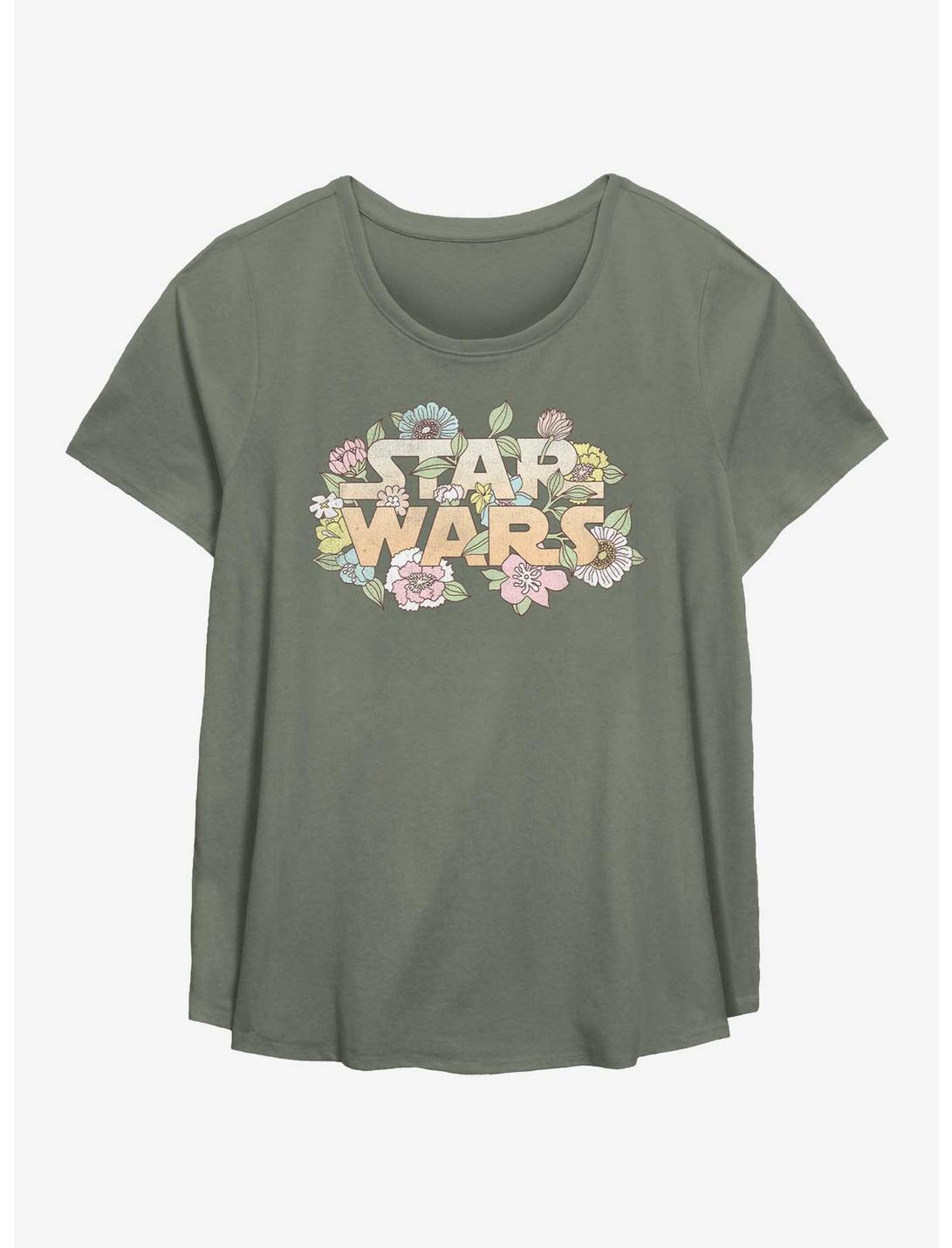 Star Wars Floral Girls T-Shirt Plus Size