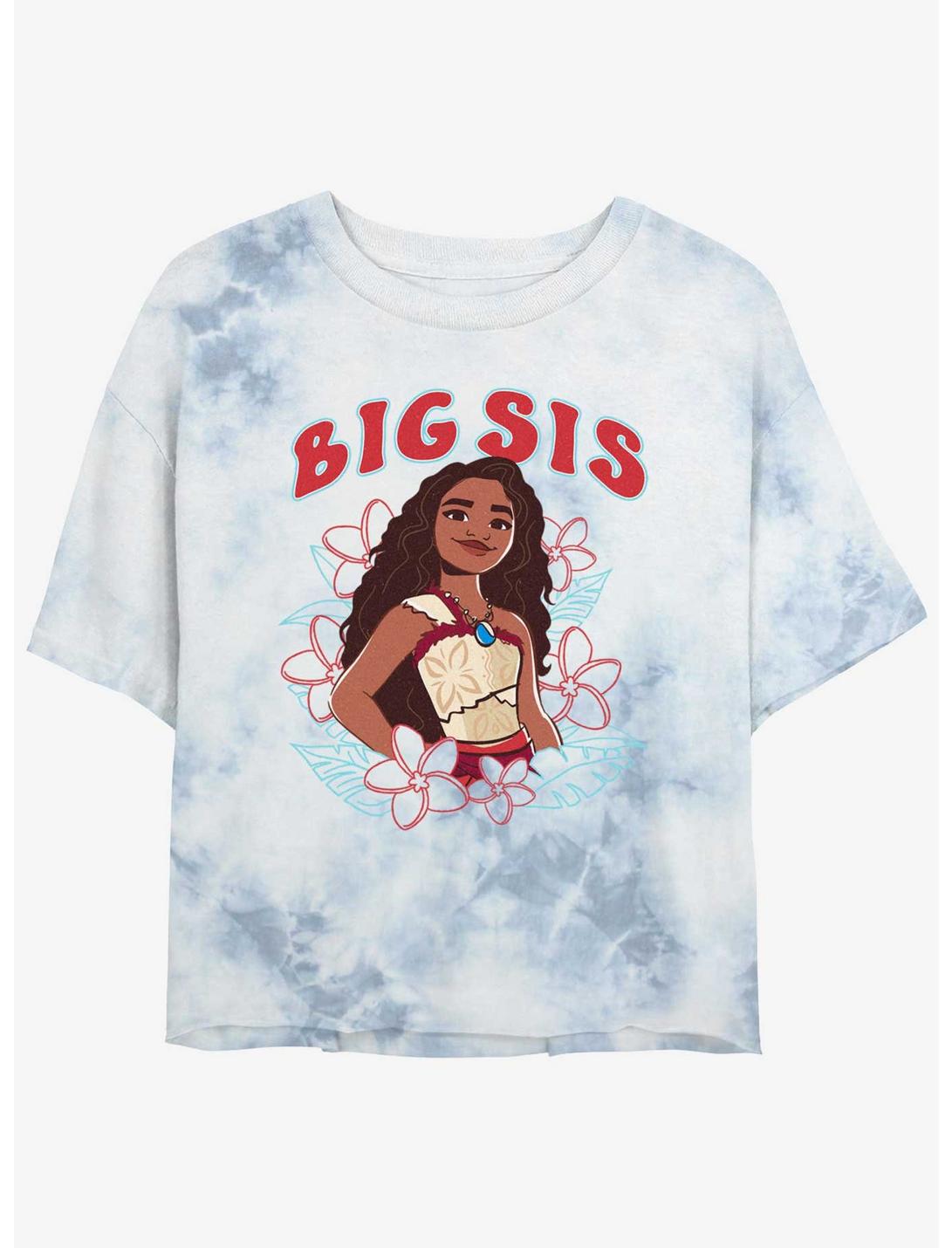 T-shirt court tie-dye pour filles Disney Vaiana 2 Grande sœur Vaiana
