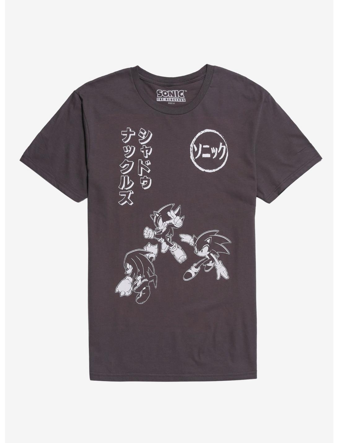T-Shirt Noms Contours Trio Sonic The Hedgehog