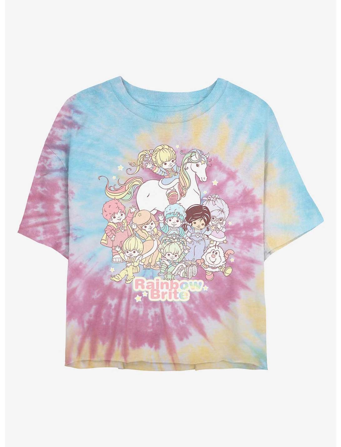 T-shirt court tie-dye Rainbow Brite Pastel Party pour filles