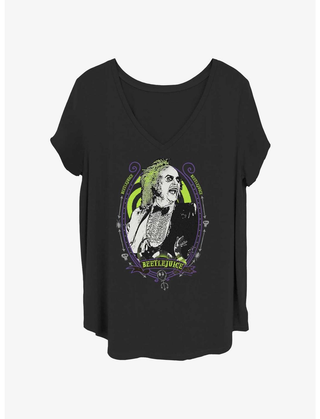 Beetlejuice Portrait Girls T-Shirt Plus Size