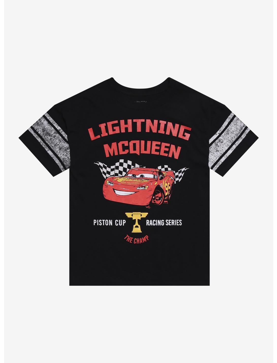 Disney Pixar Cars Lightning McQueen Piston Cup Racing Series Relaxed Fit Girls T-Shirt