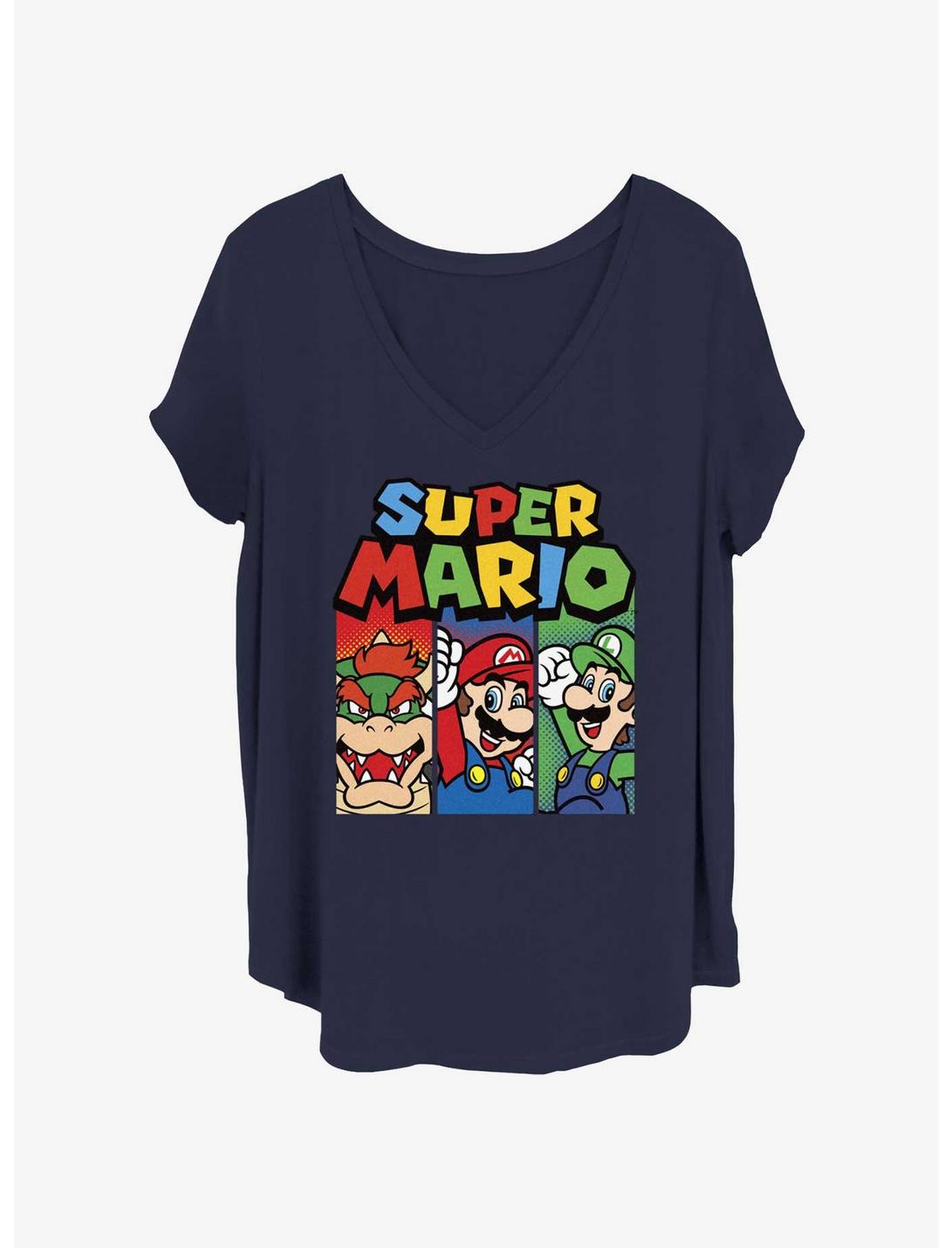 Nintendo Panels Girls T-Shirt Plus Size