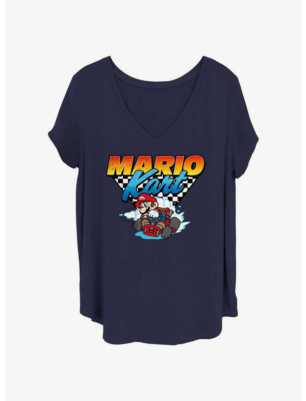 Nintendo Mario Driver Mario Girls T-Shirt Plus Size