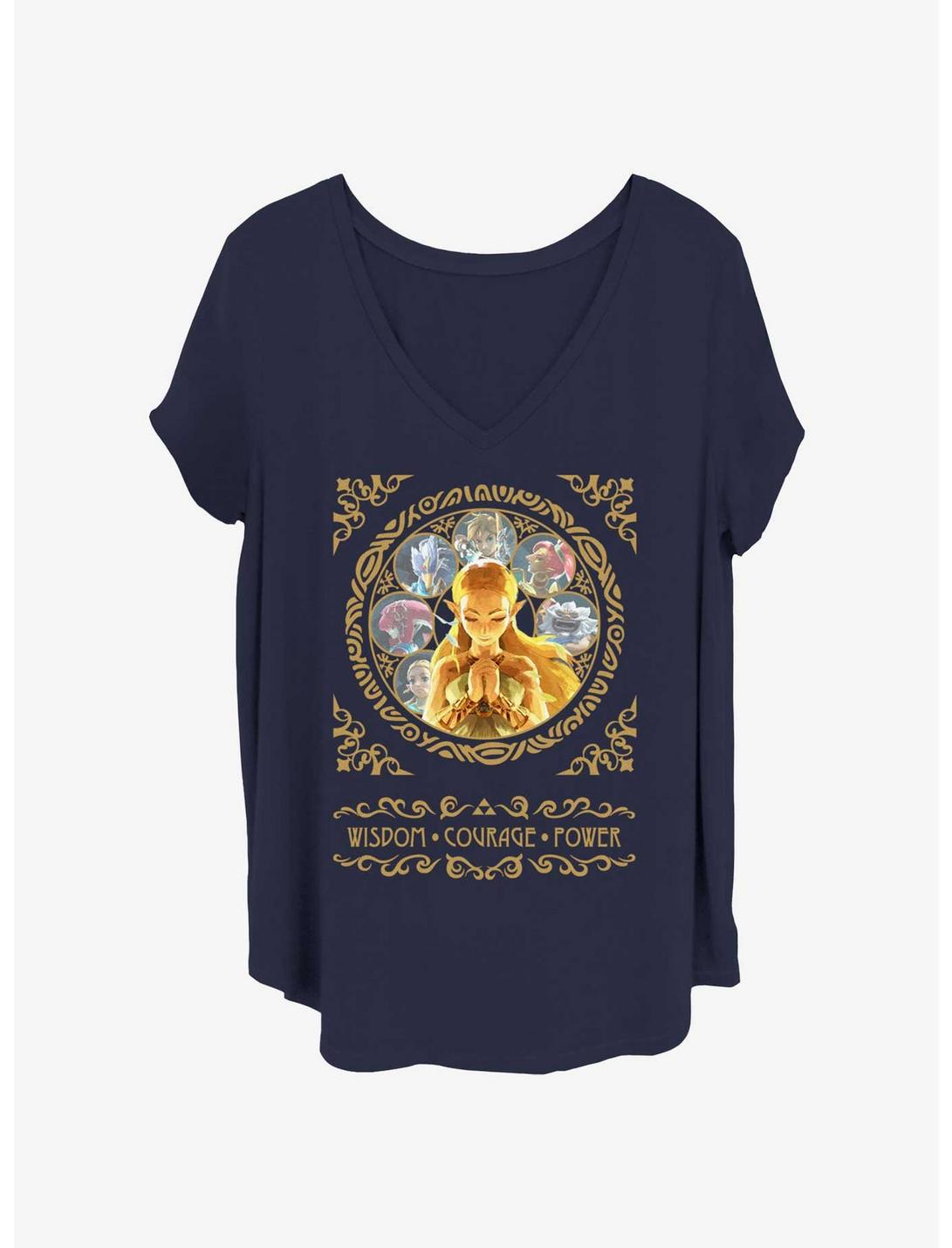 T-shirt grande taille fille Nintendo Sagesse et Pouvoir