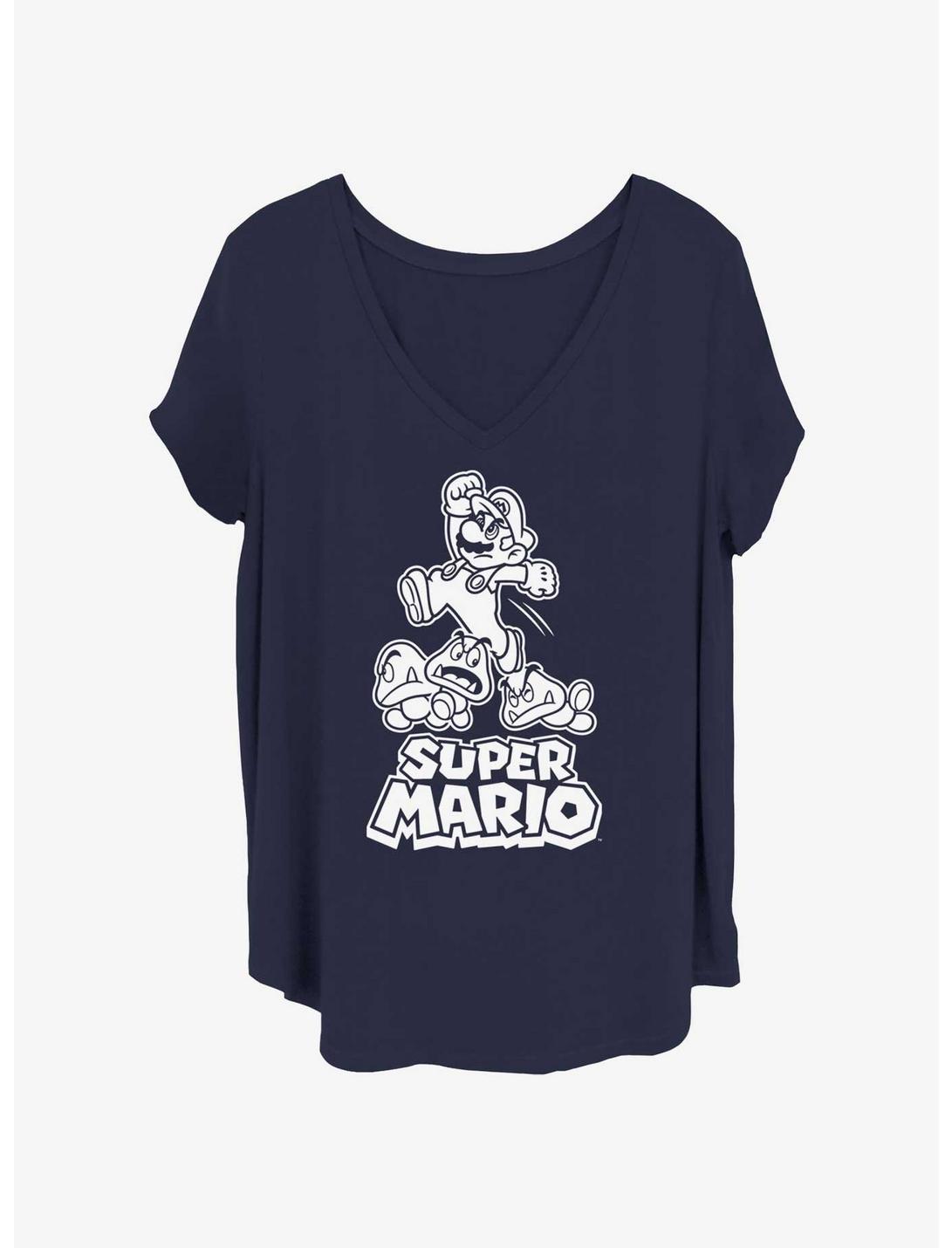 T-shirt grande taille pour filles Nintendo Goomba Troubles
