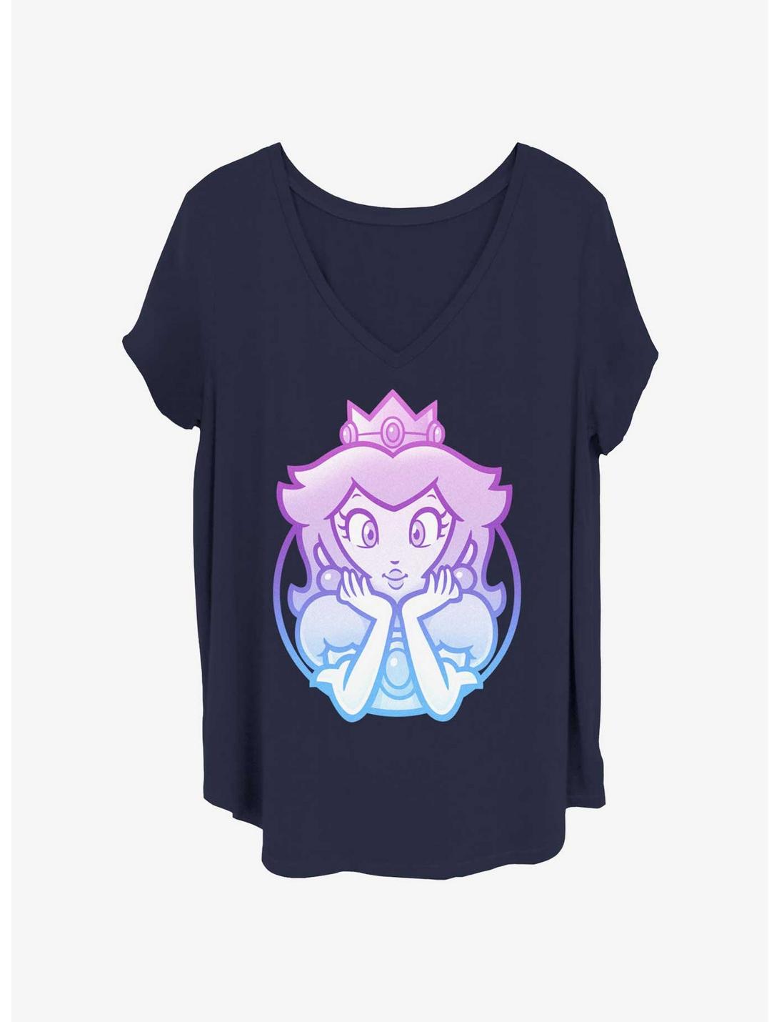 Nintendo Ombre Peach Girls T-Shirt Plus Size