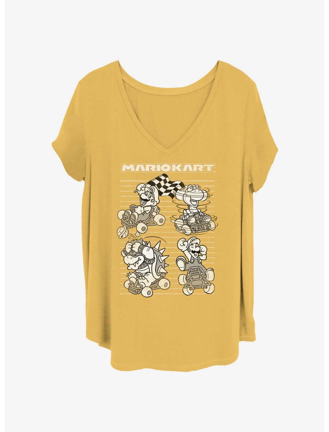 Nintendo Mario Famous Kart Girls T-Shirt Plus Size