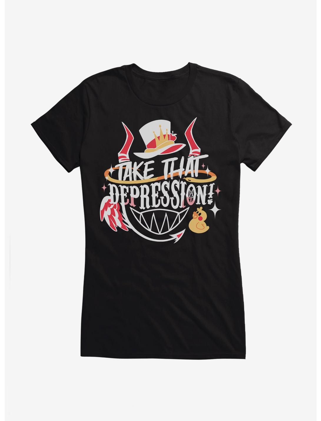 Hazbin Hotel Lucifer Take That Depression Girls T-Shirt