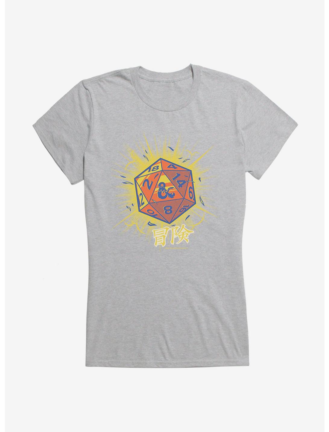 Dungeons & Dragons D20 Dice Asian Letters Girls T-Shirt