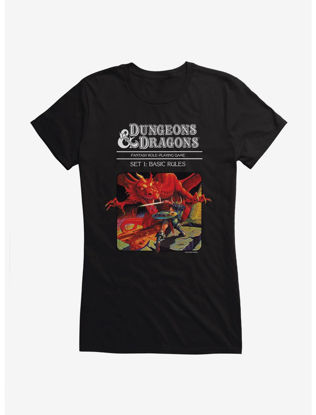 Dungeons & Dragons Vintage Dragon and the Knight Girls T-Shirt