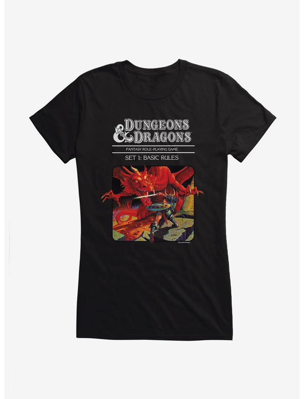Dungeons & Dragons Vintage Dragon and the Knight Girls T-Shirt