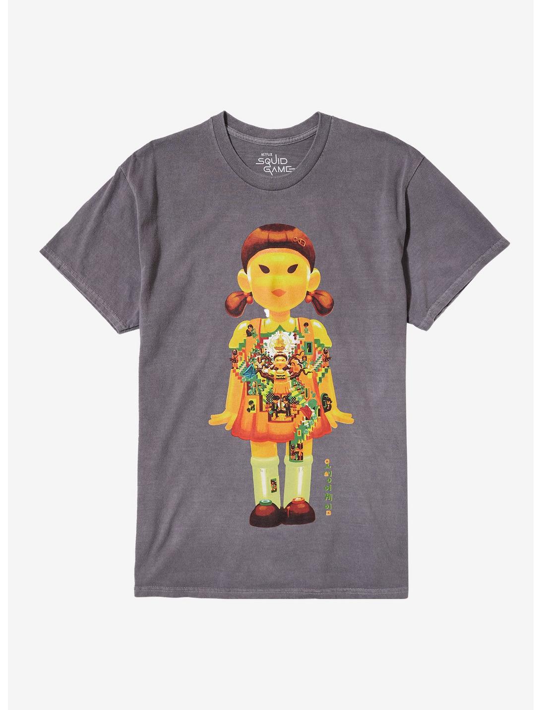 Squid Game 2 Doll Stairs Dark Wash T-Shirt