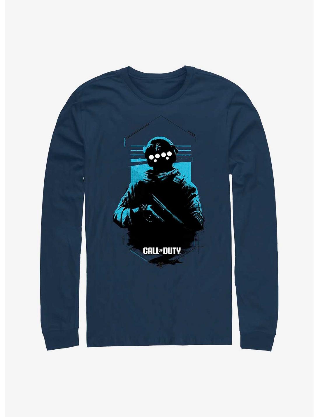T-shirt à manches longues Call of Duty masque variante bleue