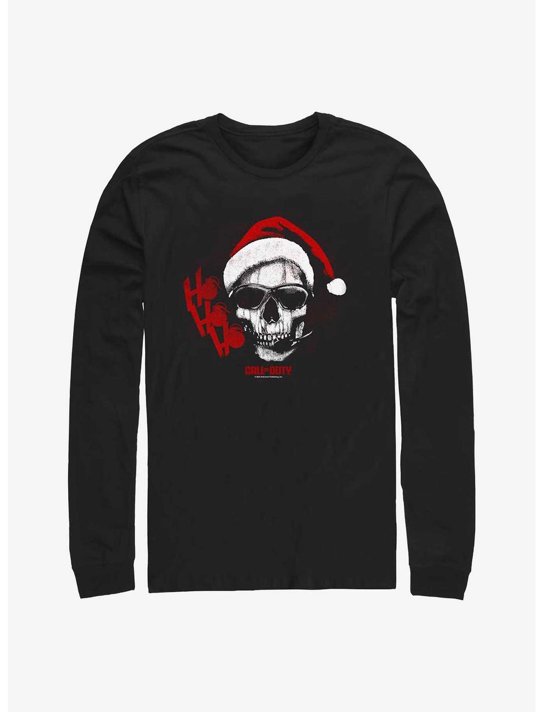 Call of Duty Skull Santa Hat Long-Sleeve T-Shirt