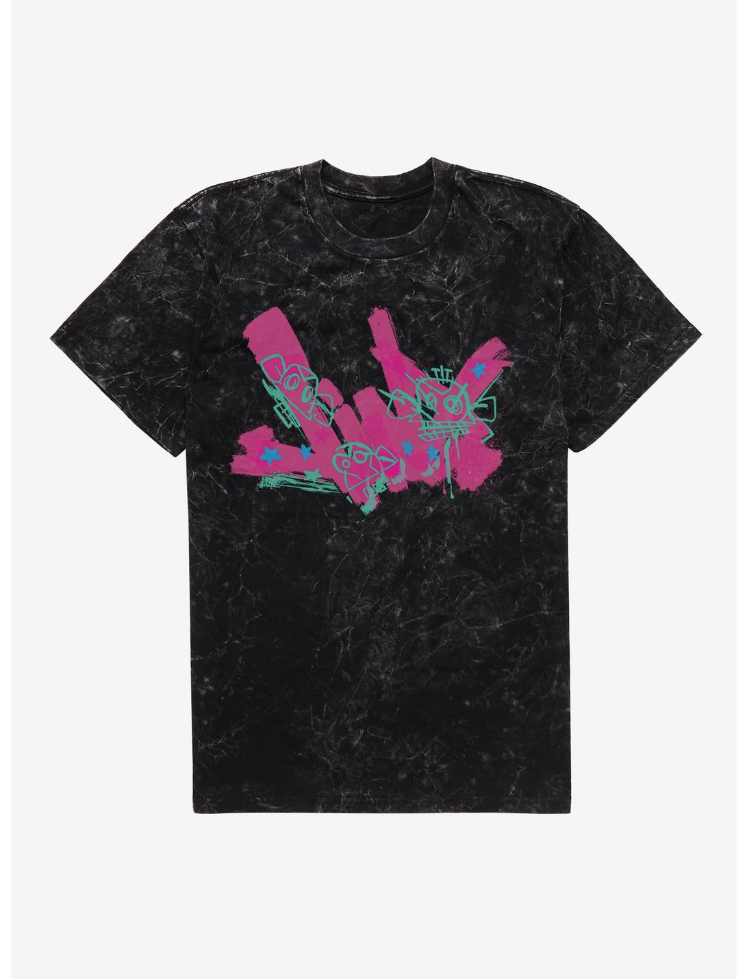 Arcane Graffiti Name Jinx Mineral Wash T-Shirt