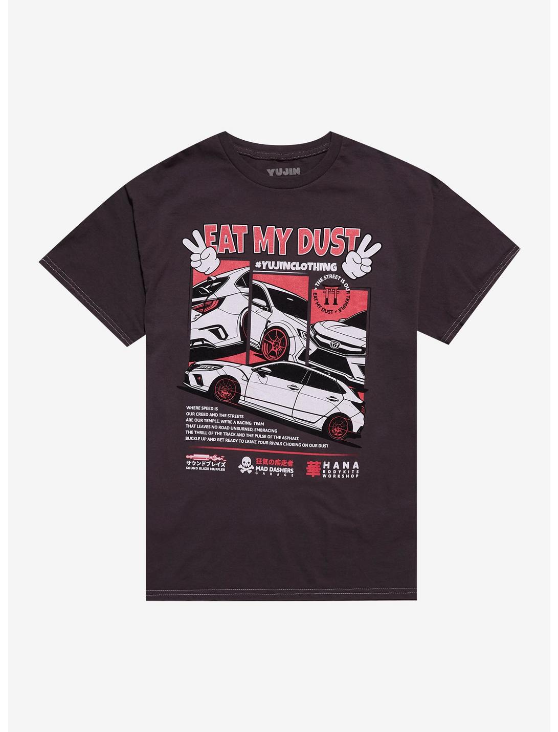 T-shirt "Car Eat My Dust" par Yujin Clothing.