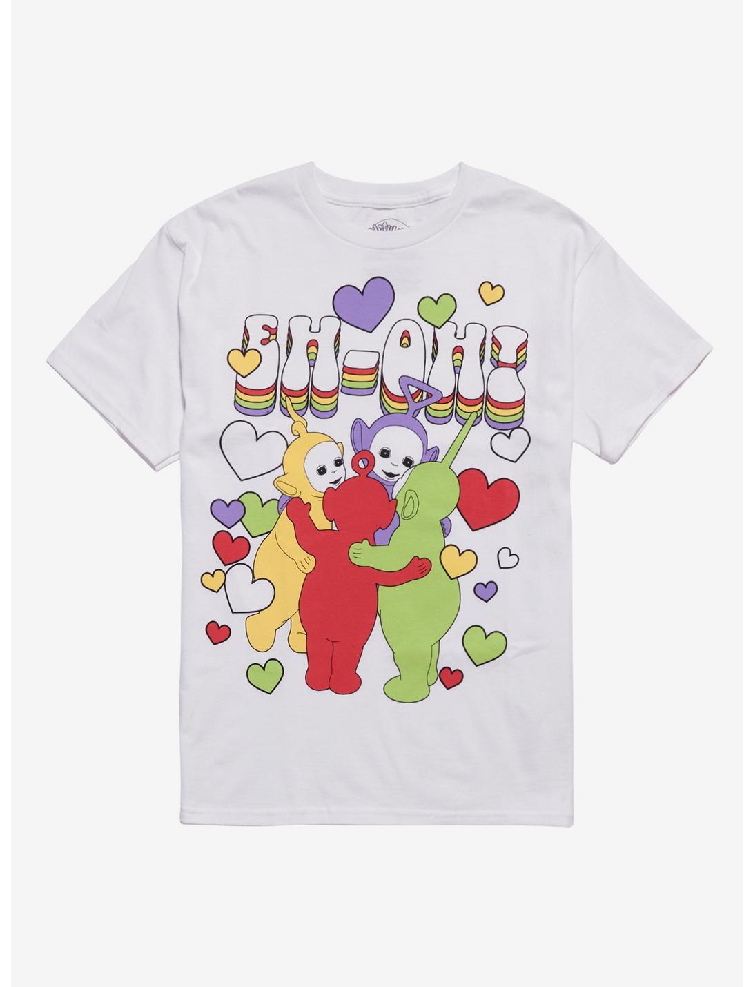 Teletubbies Big Hug Hearts Boyfriend Fit Girls T-Shirt