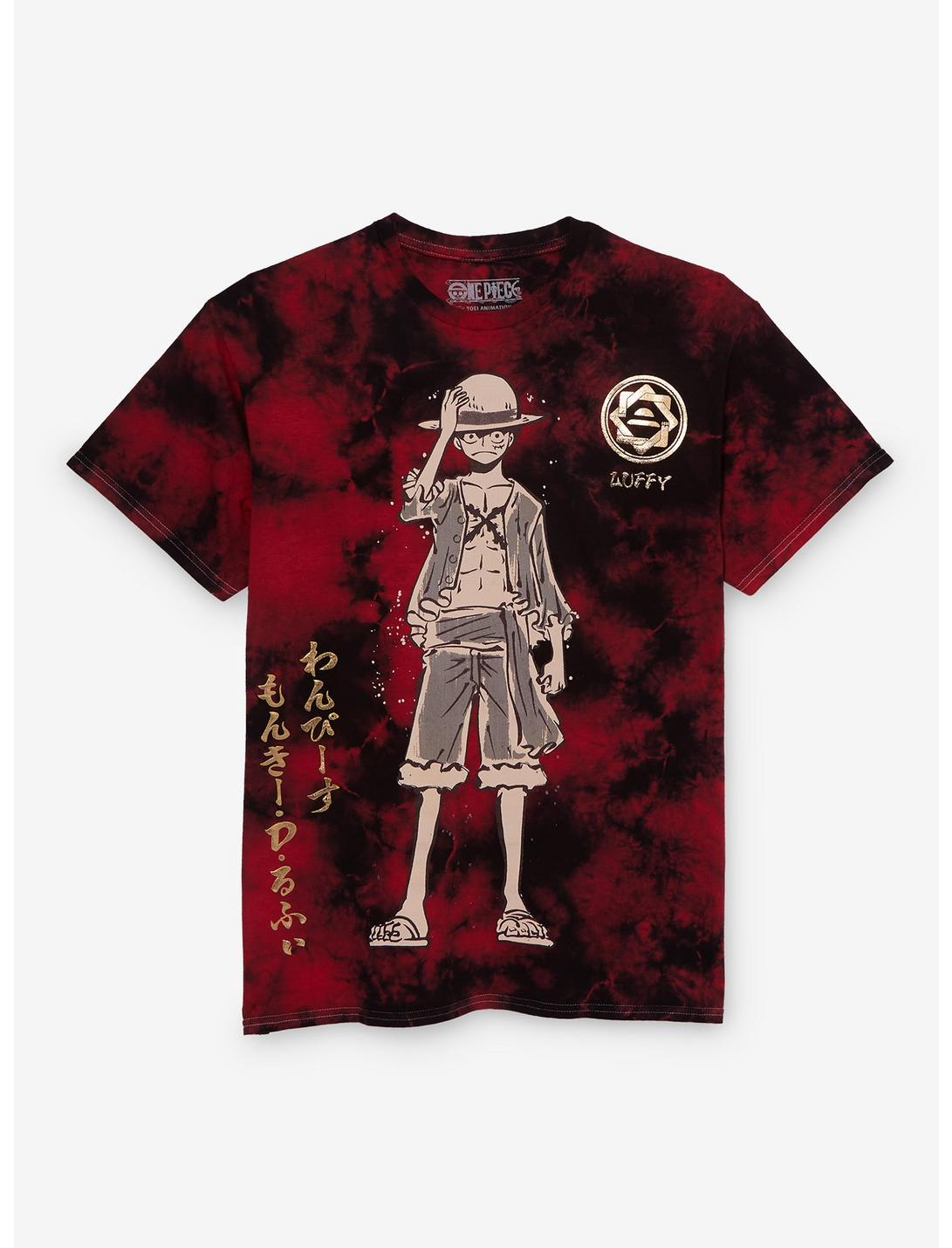 One Piece Luffy Foil Tie-Dye T-Shirt