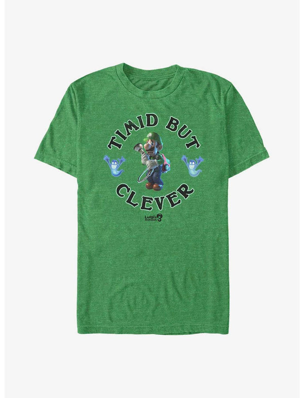 T-shirt Nintendo Luigi's Mansion 3 Timide mais courageux