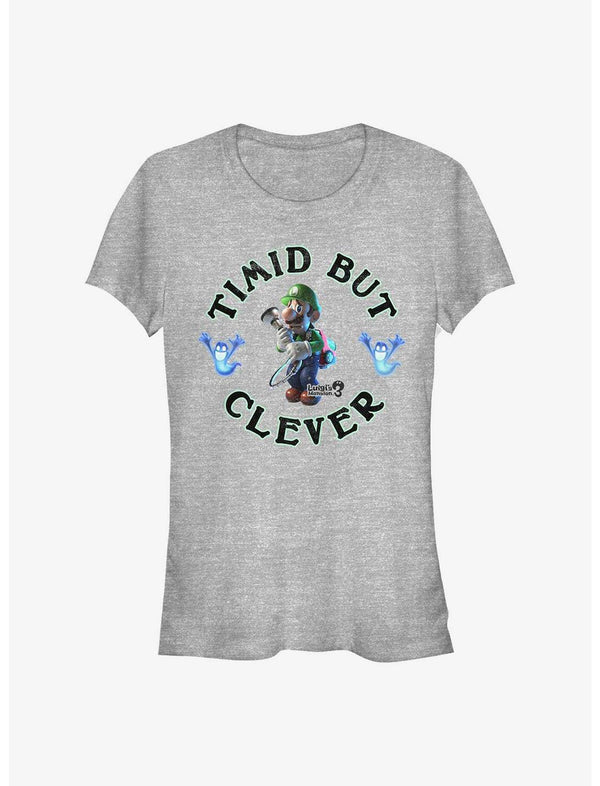 T-shirt Nintendo Luigi's Mansion 3 Fille Timide Mais Courageuse