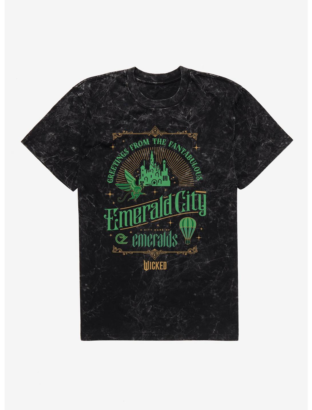 Wicked Greetings From Emeral City Mineral Wash T-Shirt
